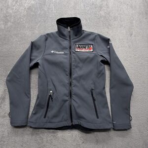 Columbia Softshell Jacket Womens‎ Medium Gray Omni-Heat Lagunitas Brewing Co